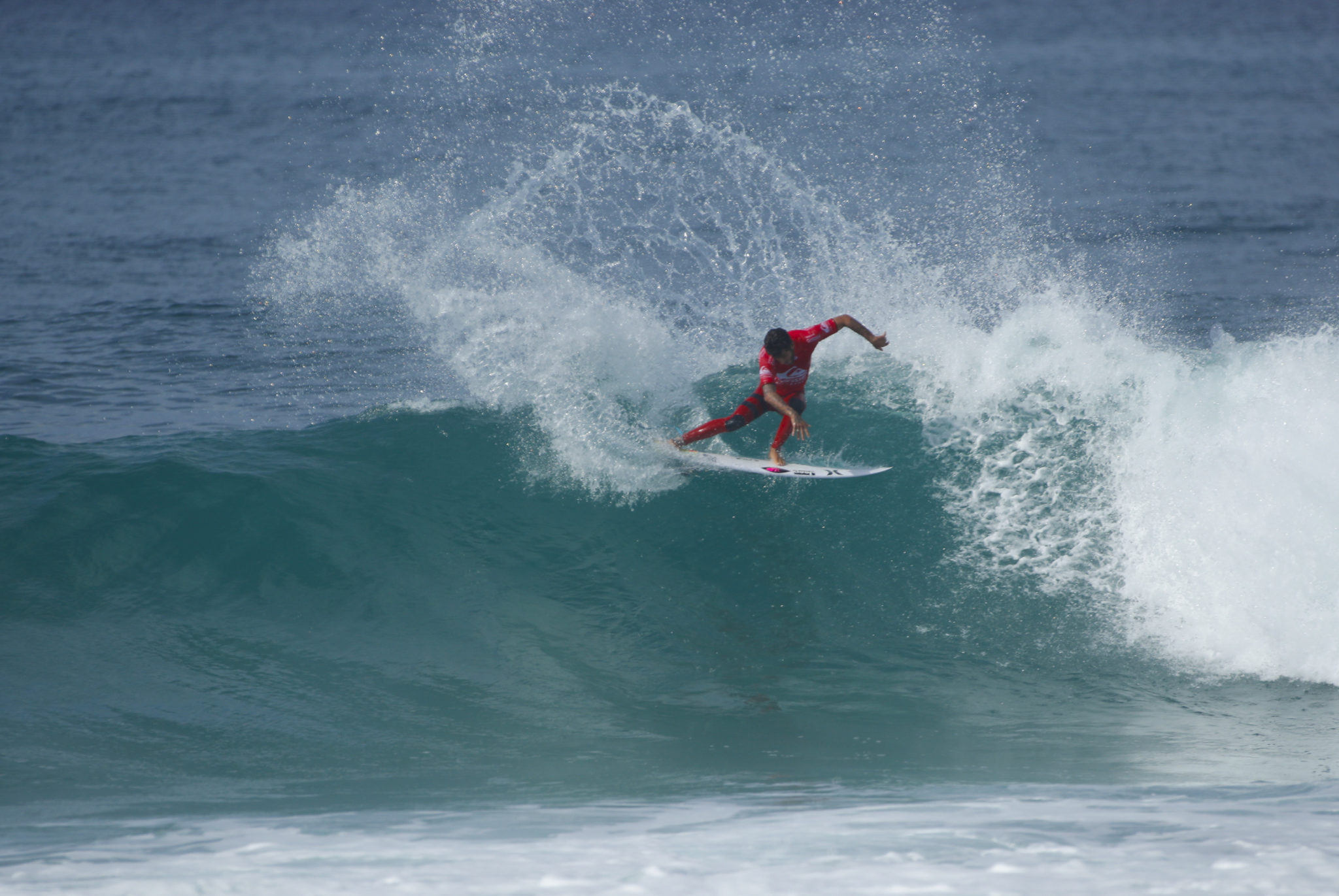 Filipe Toledo during Round 2 at the QUiksilver Pro France.