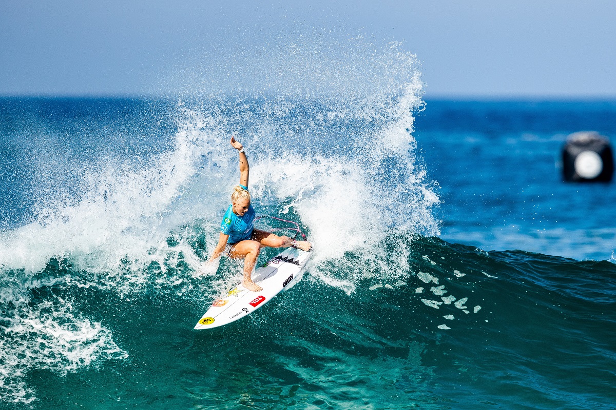 Tatiana Weston-Webb estará na Coletiva de Imprensa e no Rising Tides (Crédito: Thiago Diz / World Surf League)