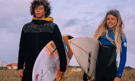 Joaquin e Victoria Larreta, da Argentina, competem na 2ª etapa do Hang Loose Surf Attack 2022