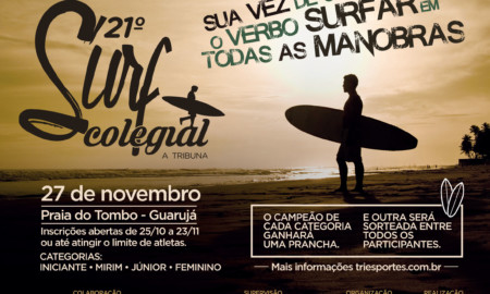 21º A Tribuna de Surf Colegial será no Guarujá