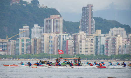 14º Desafio de Canoas Havaianas, em Santos
