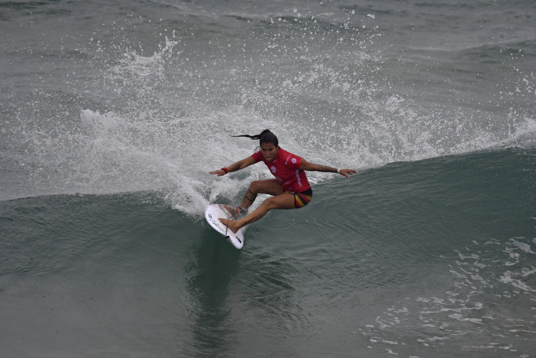 Silvana Lima placed second in Heat 3 of Round 3 at the Girls Make Your Call Women's Pro.