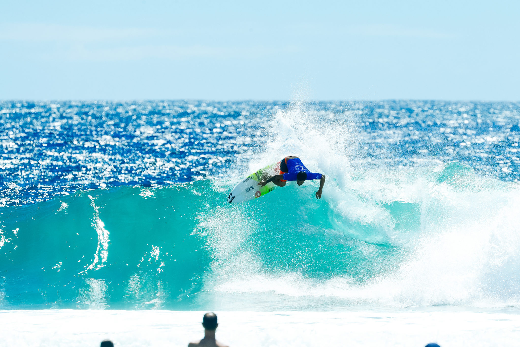 Italo Ferreira of Brazil placed second in Heat 2 of Round Four at the Quik Pro, Gold Coast Australia.