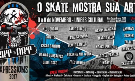 A arte do skate será exposta no Unibes Cultural
