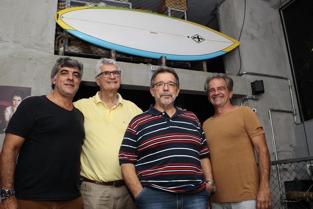 Da esquerda para a direita - Reginaldo Ferreira Filho, Manoel dos Santos, Paulo Miorim e Diniz Iozzi / Foto Alberto Marques/A Tribuna 