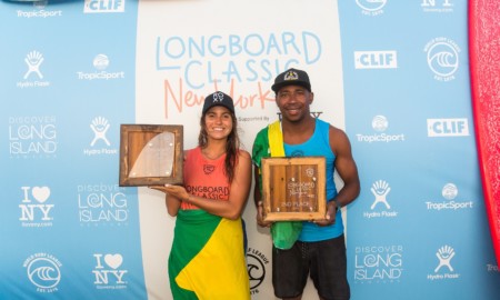 Chloé Calmon e Jefson Silva são vice-campeões no Mundial de Longboard