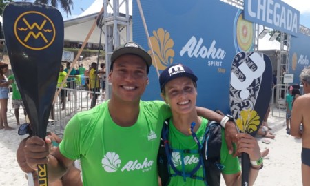 Lena Ribeiro e Eri Tenório são destaques no SUP do Aloha Spirit em Cabo Frio