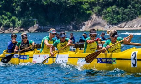 Equipe de Niterói estreia nos 75 km do campeonato de Canoa Havaiana em Santos