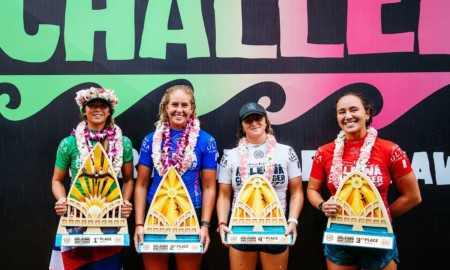 Havaianas dominam o pódio do Michelob ULTRA Pure Gold Haleiwa Challenger