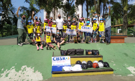 CBSk distribui 300 kits de segurança entre projetos da frente Skate Social