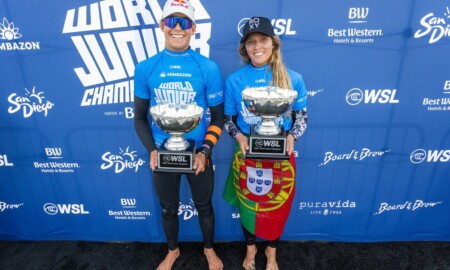 Portuguesa e australiano vencem os títulos mundiais Junior da World Surf League