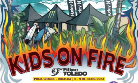 Inscrições abertas para a 3ª edição do Filipe Toledo Kids On Fire 2023