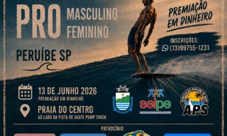 Longboard Paulista Pro 2026 será realizado em Peruíbe